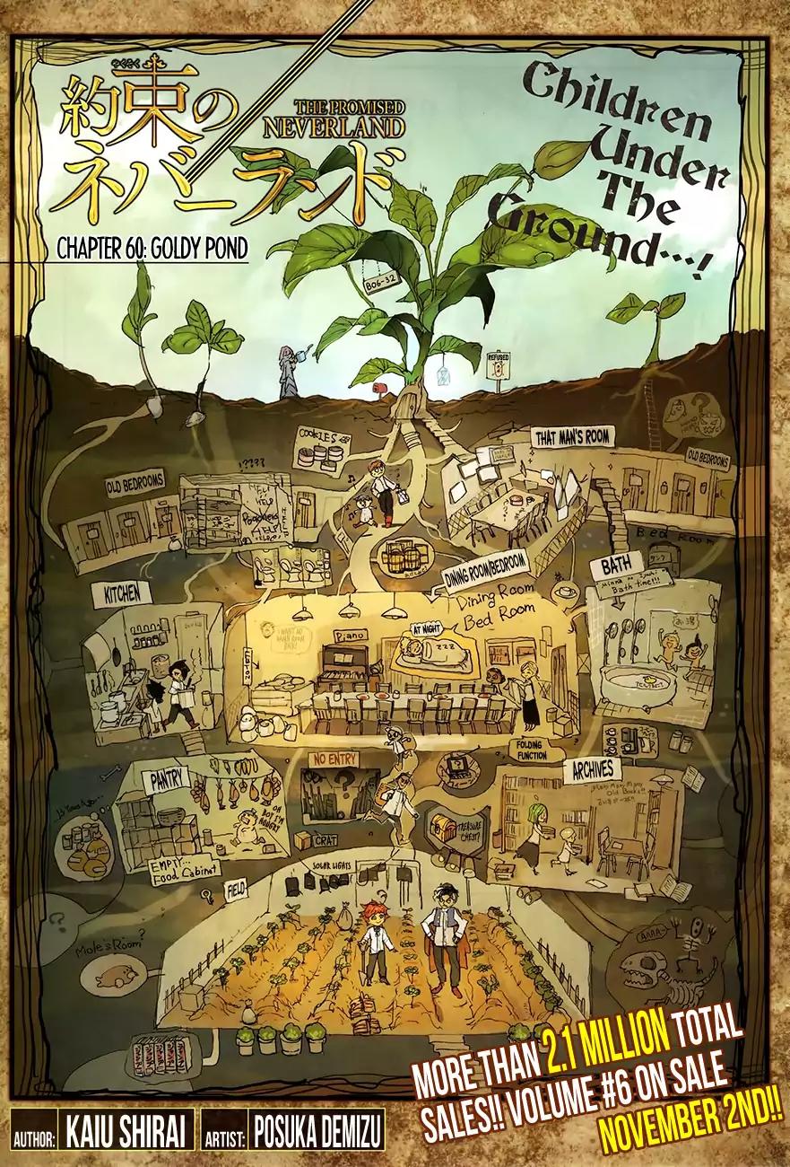 Yakusoku no Neverland Chapter 60 page 1 - Chapter 60: Goldy Pond