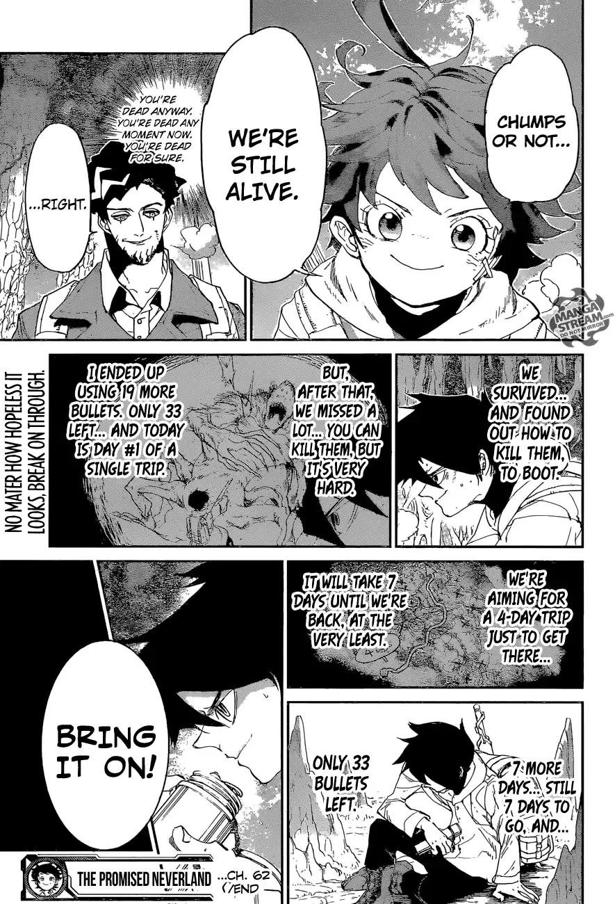 Yakusoku no Neverland Chapter 62 page 19 - Chapter 62: Immortal monsters