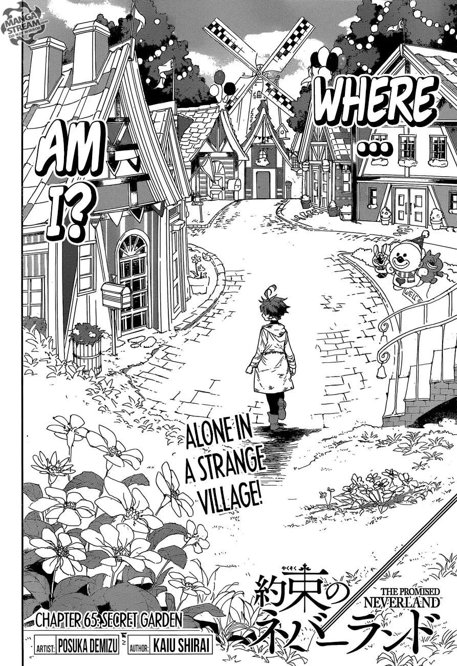 Yakusoku no Neverland Chapter 65 page 3 - Chapter 65: Secret Garden
