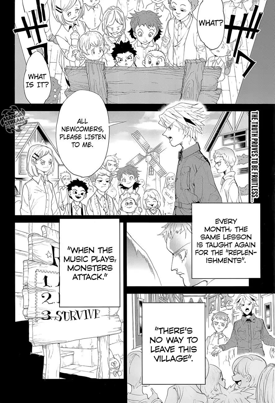 Yakusoku no Neverland Chapter 67 page 3 - Chapter 67: The Forbidden Game (2)