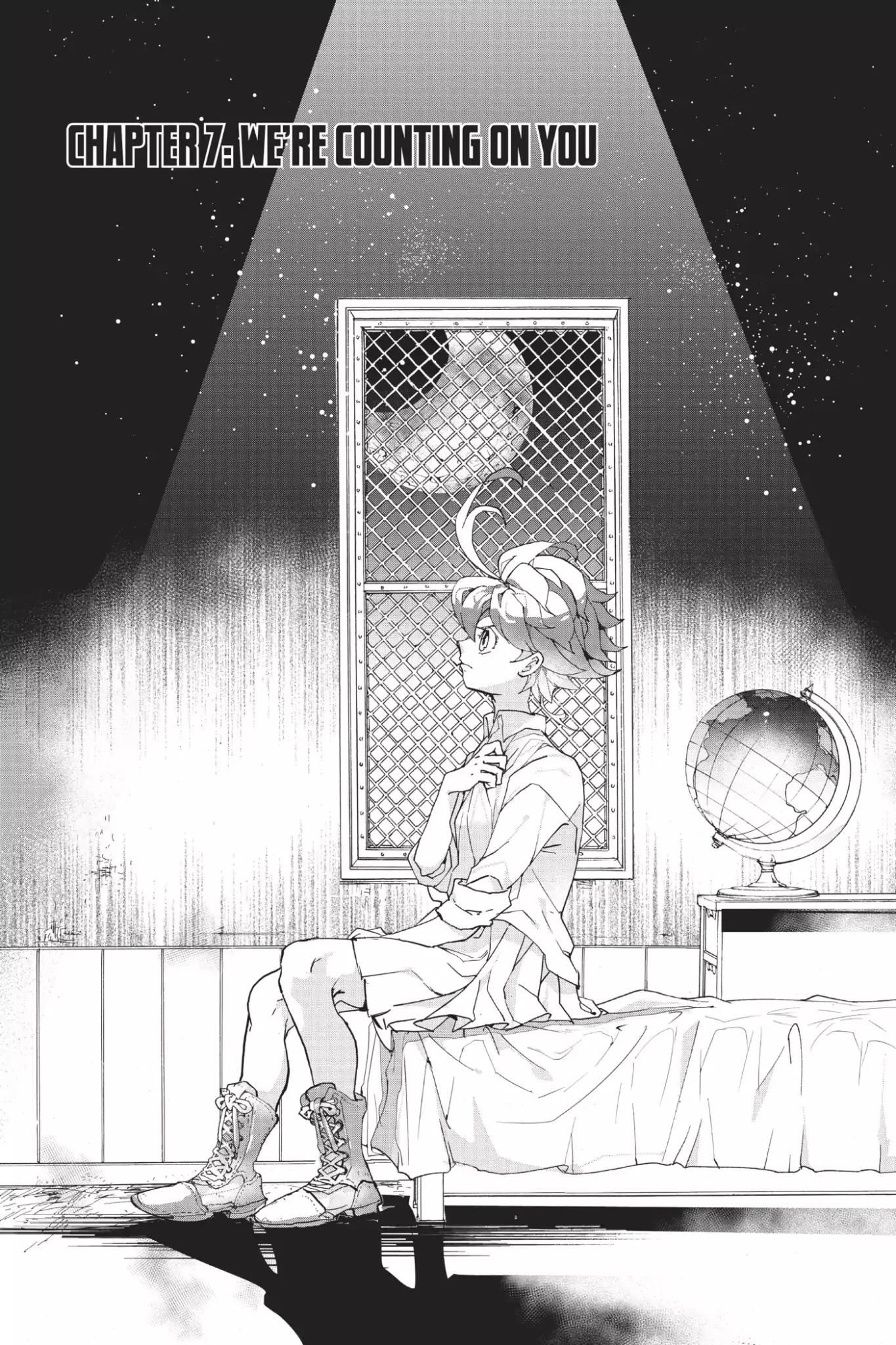 Yakusoku no Neverland Chapter 7 page 3 - Chapter 7: We're Counting on You