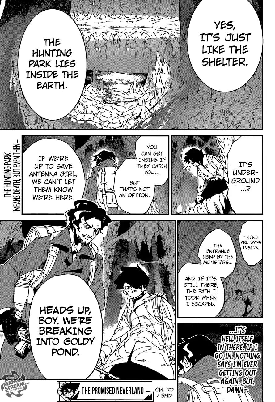 Yakusoku no Neverland Chapter 70 page 20 - Chapter 70: Hide-and-Seek