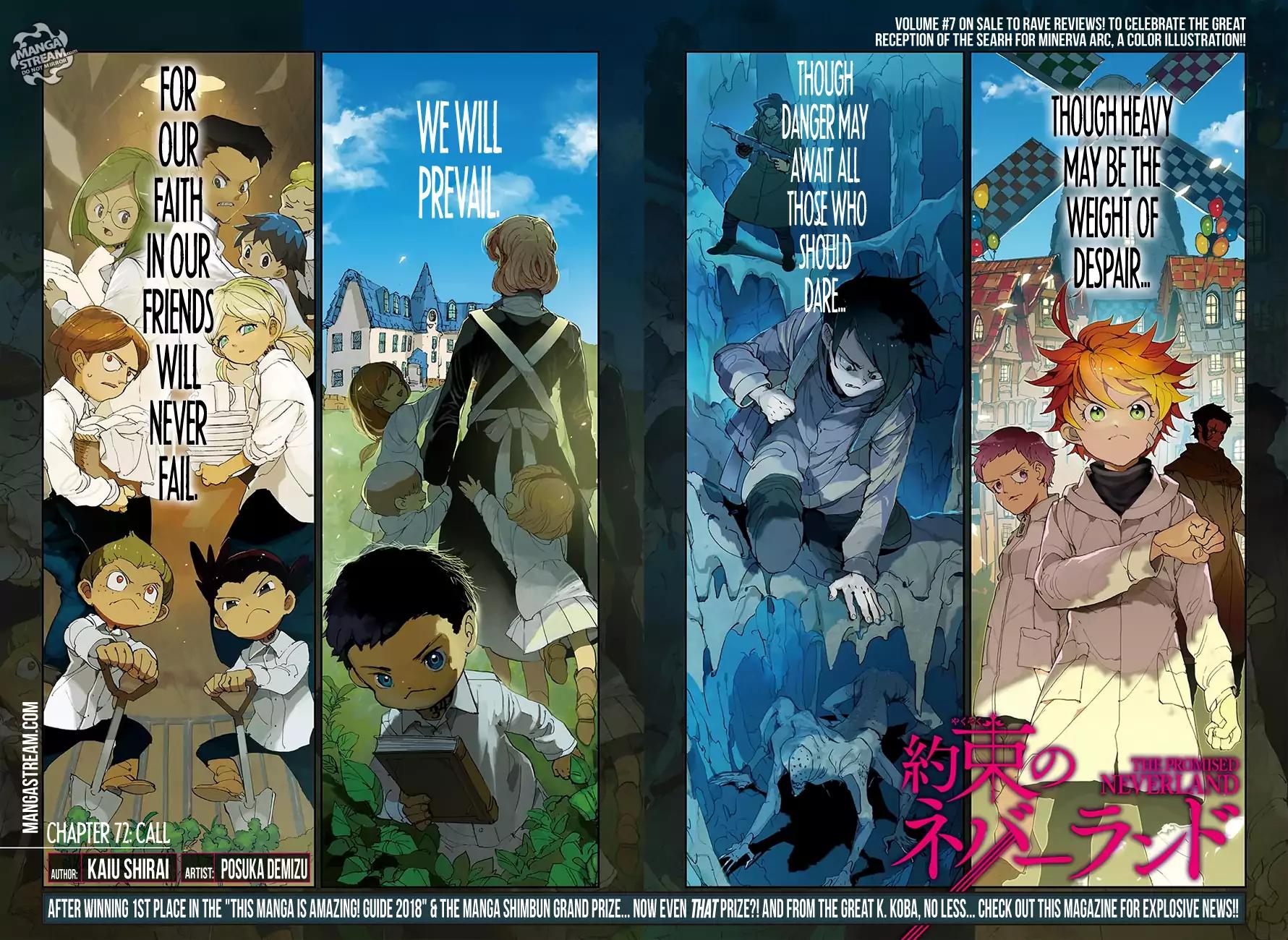 Yakusoku no Neverland Chapter 72 page 4 - Chapter 72: Call