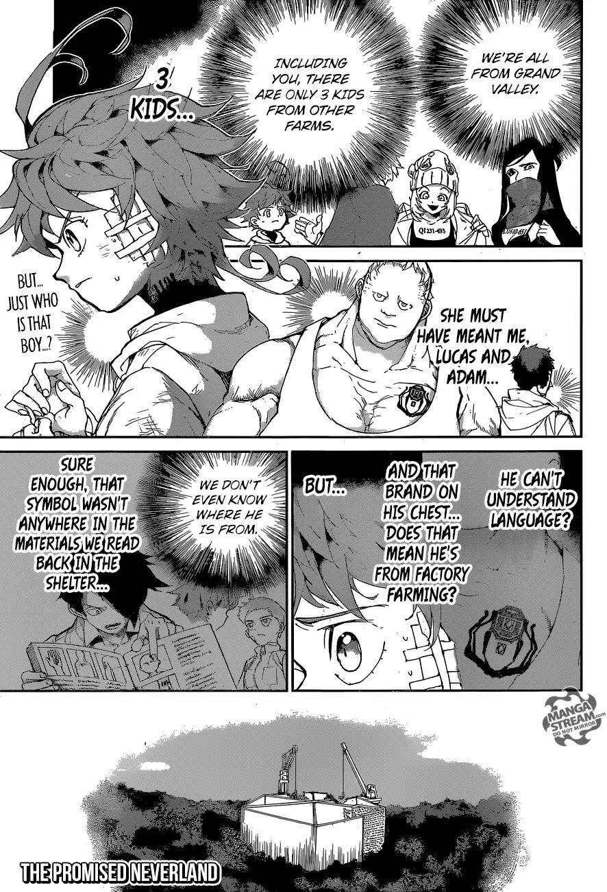 Yakusoku no Neverland Chapter 74 page 1 - Chapter 74: A Very Special Boy