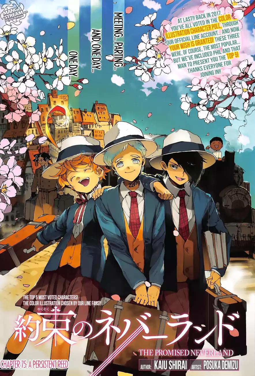 Yakusoku no Neverland Chapter 75 page 1 - Chapter 75: A Persistent Reed