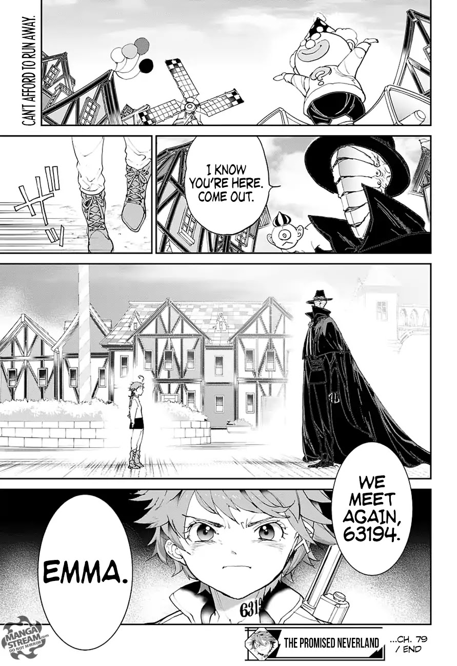 Yakusoku no Neverland Chapter 79 page 19 - Chapter 79: O Make Every One The Decisive Arrow!