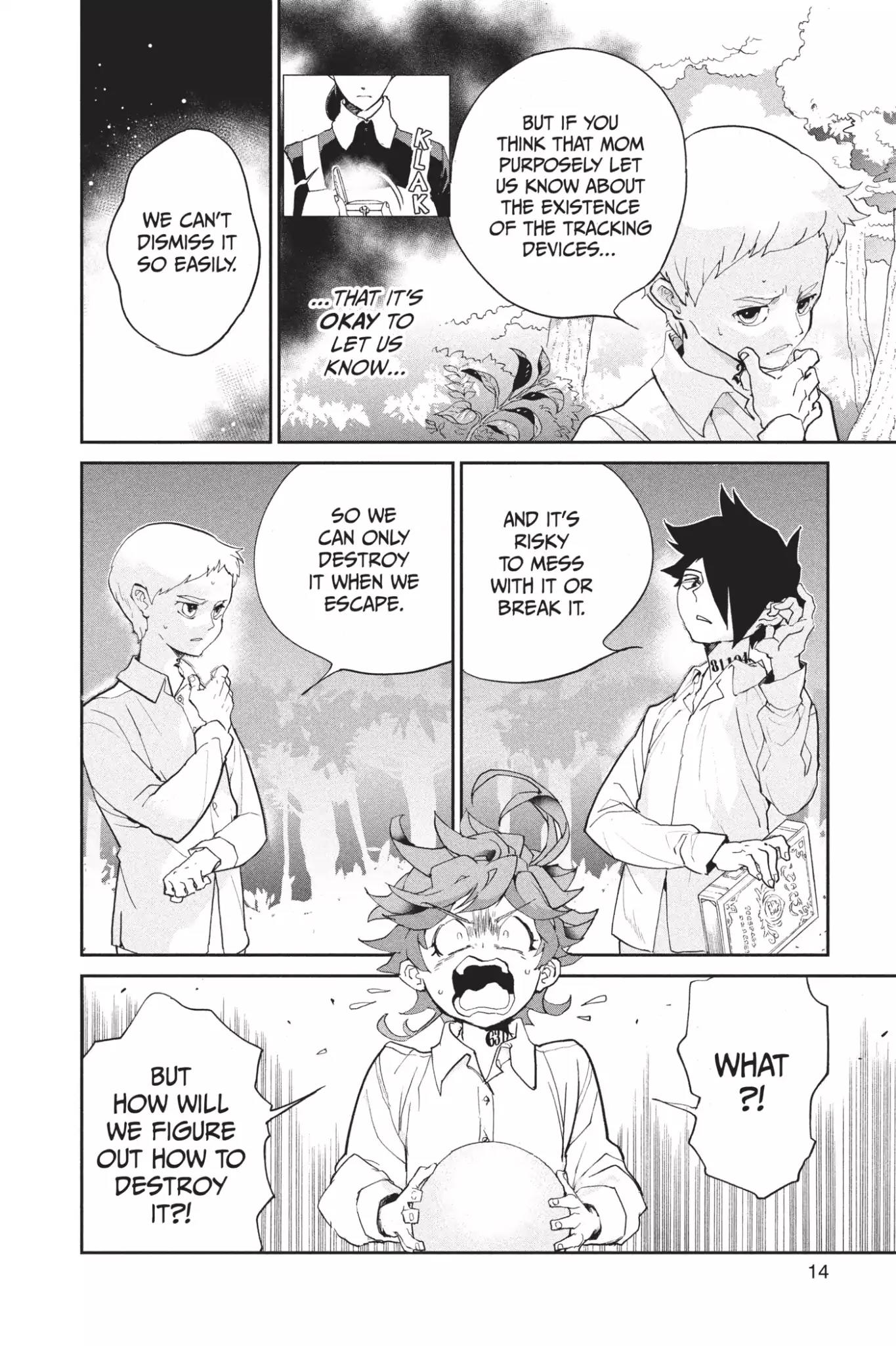 Yakusoku no Neverland Chapter 8 page 14 - Chapter 8: I Have an Idea