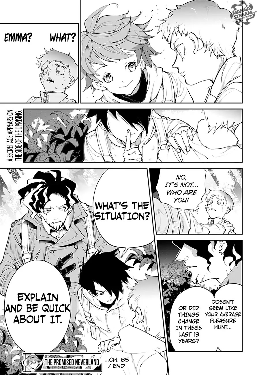 Yakusoku no Neverland Chapter 85 page 19 - Chapter 85: What Should I Do?