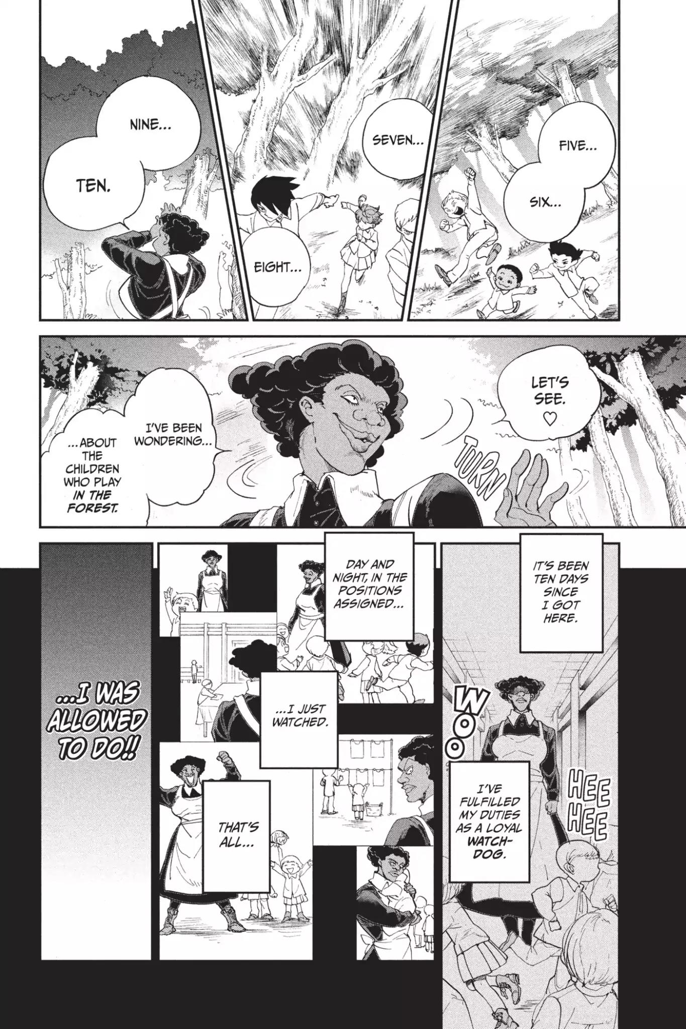 Yakusoku no Neverland Chapter 9 page 4 - Chapter 9: Let's Play Tag