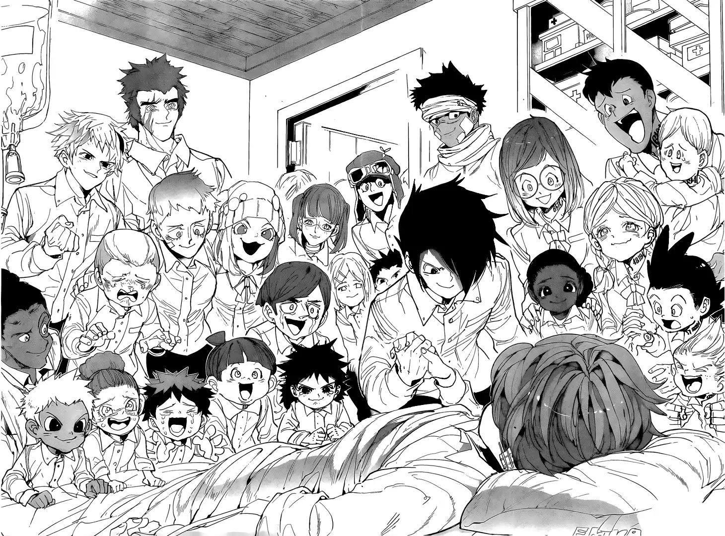 Yakusoku no Neverland Chapter 96 page 15 - Chapter 96: Welcome Home