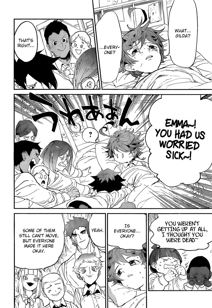 Yakusoku no Neverland Chapter 96 page 16 - Chapter 96: Welcome Home