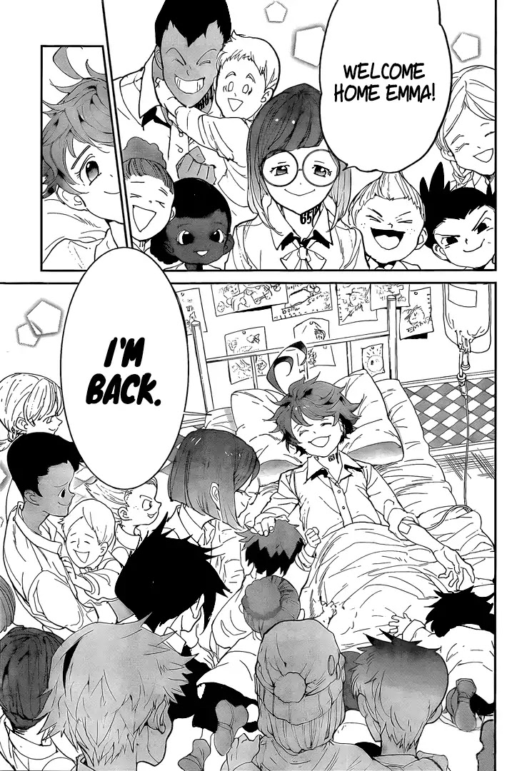 Yakusoku no Neverland Chapter 96 page 17 - Chapter 96: Welcome Home