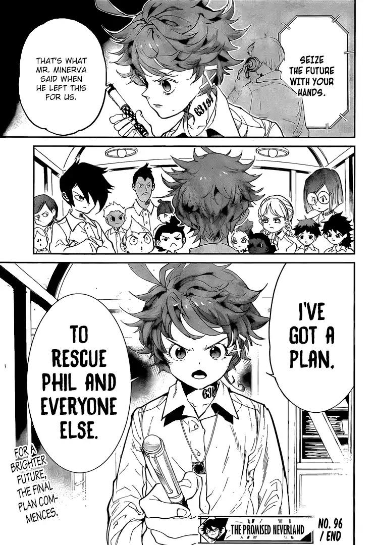 Yakusoku no Neverland Chapter 96 page 21 - Chapter 96: Welcome Home