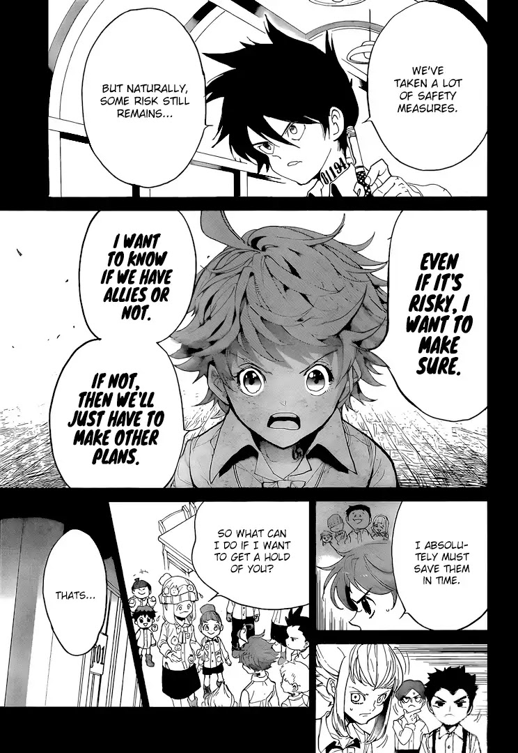 Yakusoku no Neverland Chapter 98 page 12 - Chapter 98: Sound of the Beginning