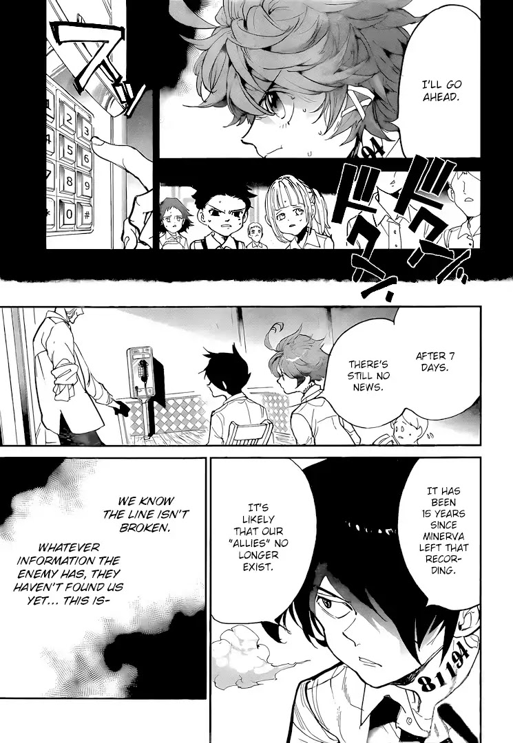 Yakusoku no Neverland Chapter 98 page 14 - Chapter 98: Sound of the Beginning