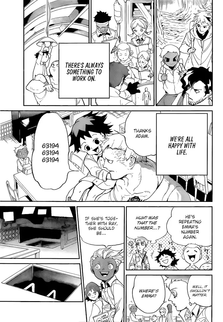 Yakusoku no Neverland Chapter 98 page 9 - Chapter 98: Sound of the Beginning