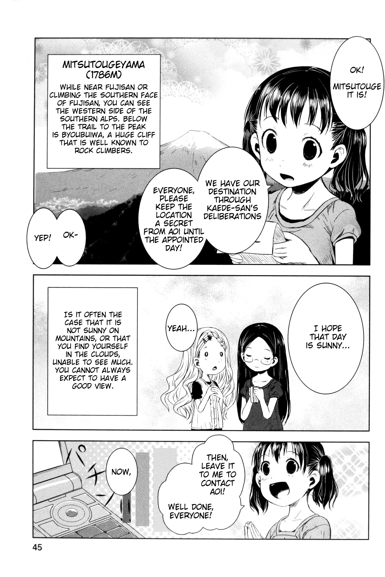 Yama No Susume Chapter 10 page 11 - Chapter 10: Where Can We See Fujisan?