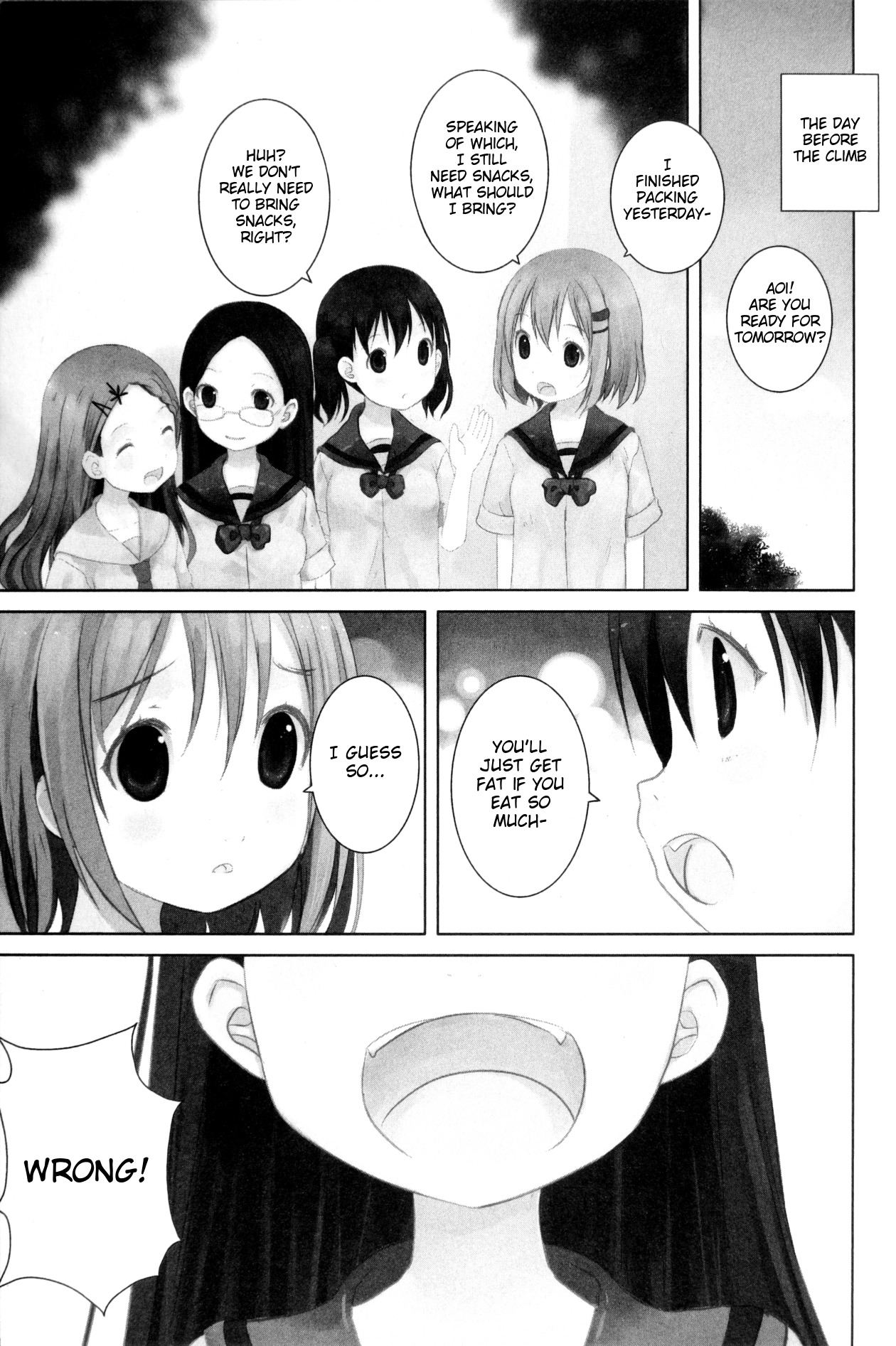 Yama No Susume Chapter 18 page 1 - Chapter 18: Let's Choose Trail Snacks!