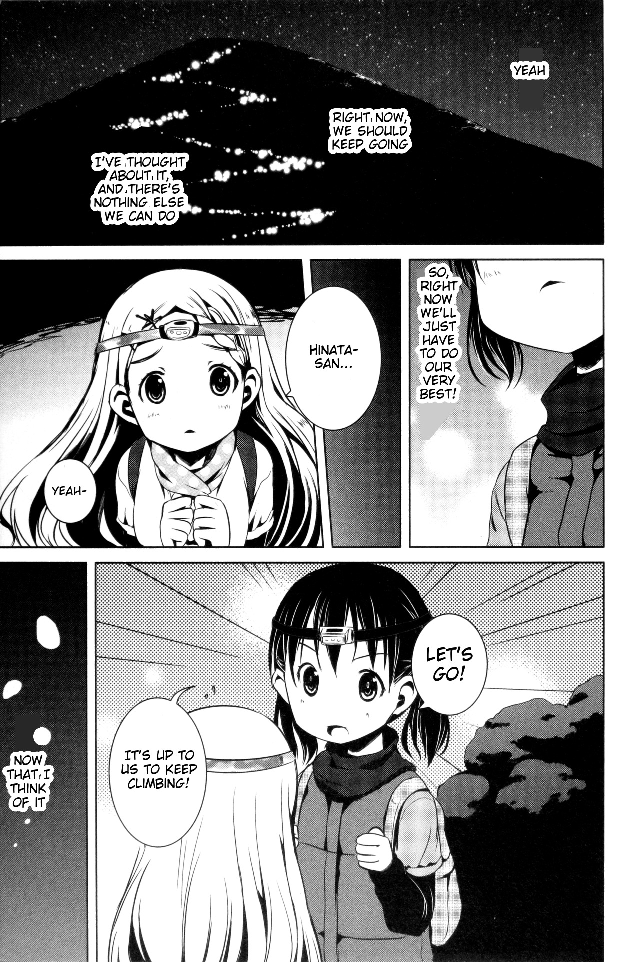 Yama No Susume Chapter 21 page 3 - Chapter 21: The Sunrise We Each Saw