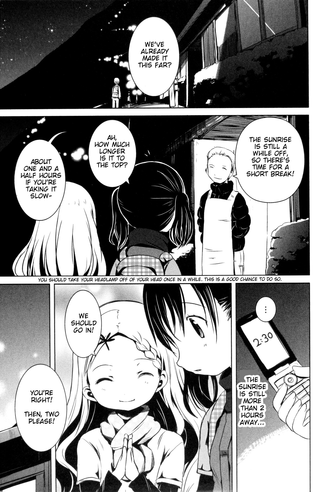 Yama No Susume Chapter 21 page 7 - Chapter 21: The Sunrise We Each Saw