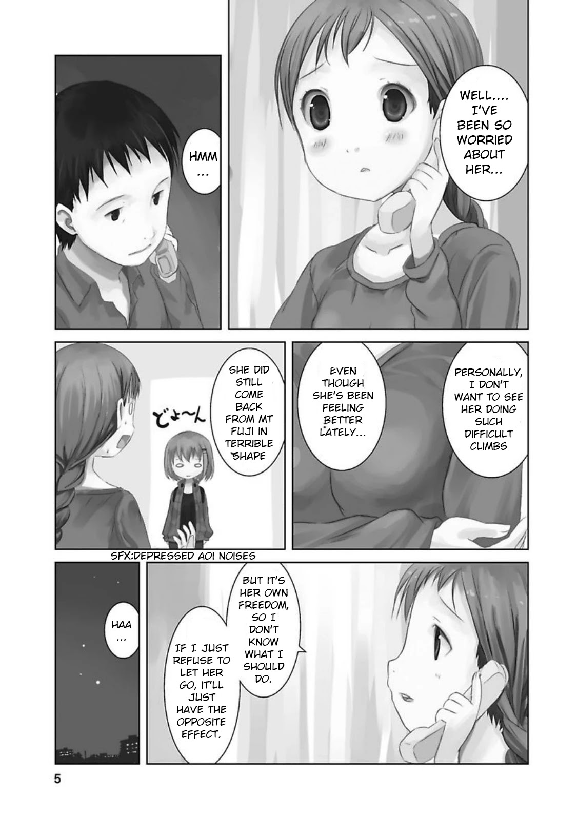 Yama No Susume Chapter 24 page 5 - Chapter 24: A Mother's Thoughts, A Daughter's Feelings