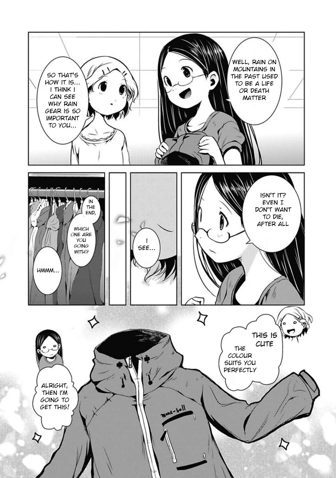 Yama No Susume Chapter 26 page 14 - Chapter 26: Memories of Rain Gear