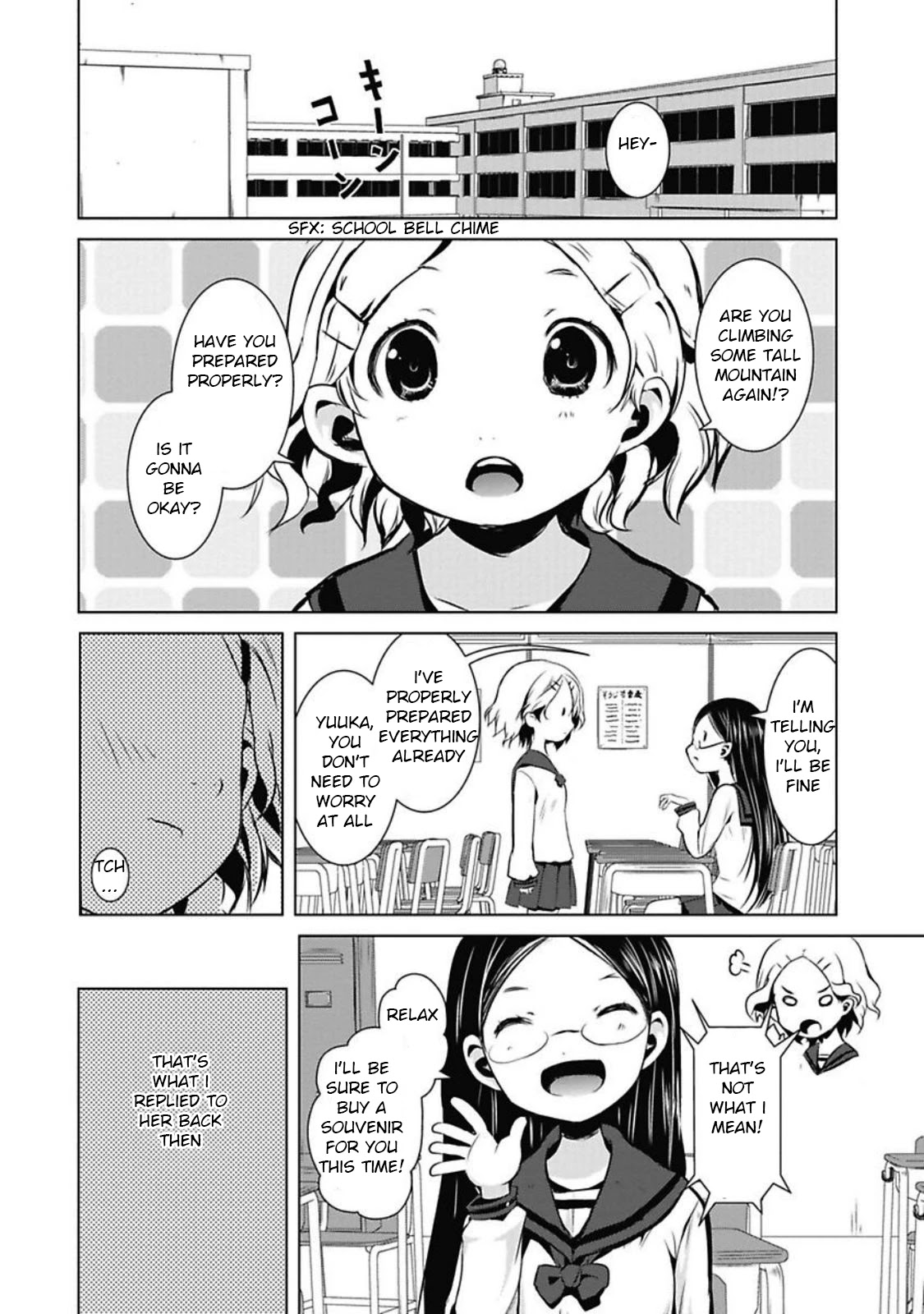 Yama No Susume Chapter 26 page 4 - Chapter 26: Memories of Rain Gear