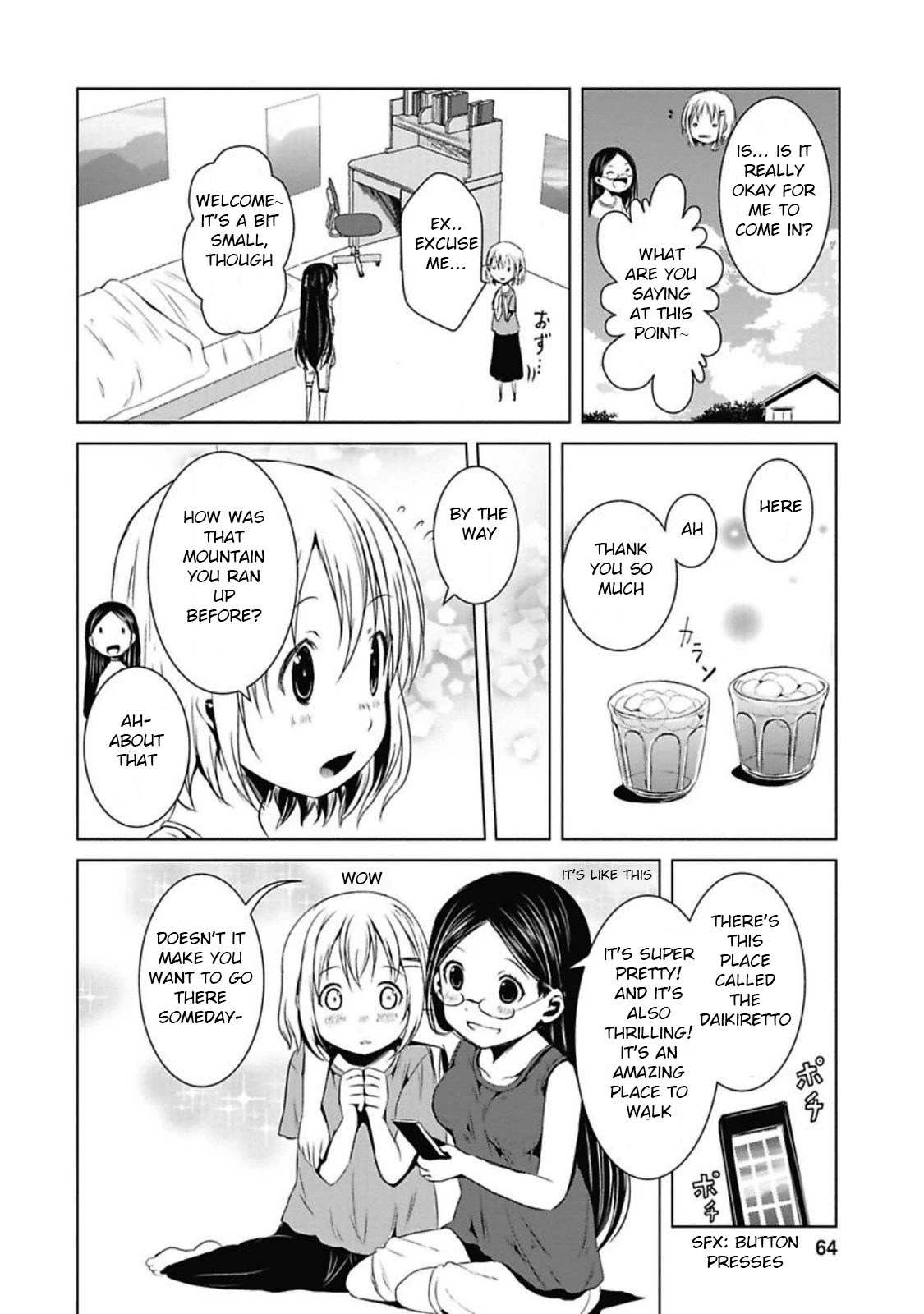 Yama No Susume Chapter 27 page 4 - Chapter 27: Receiving Feelings to Keep Going