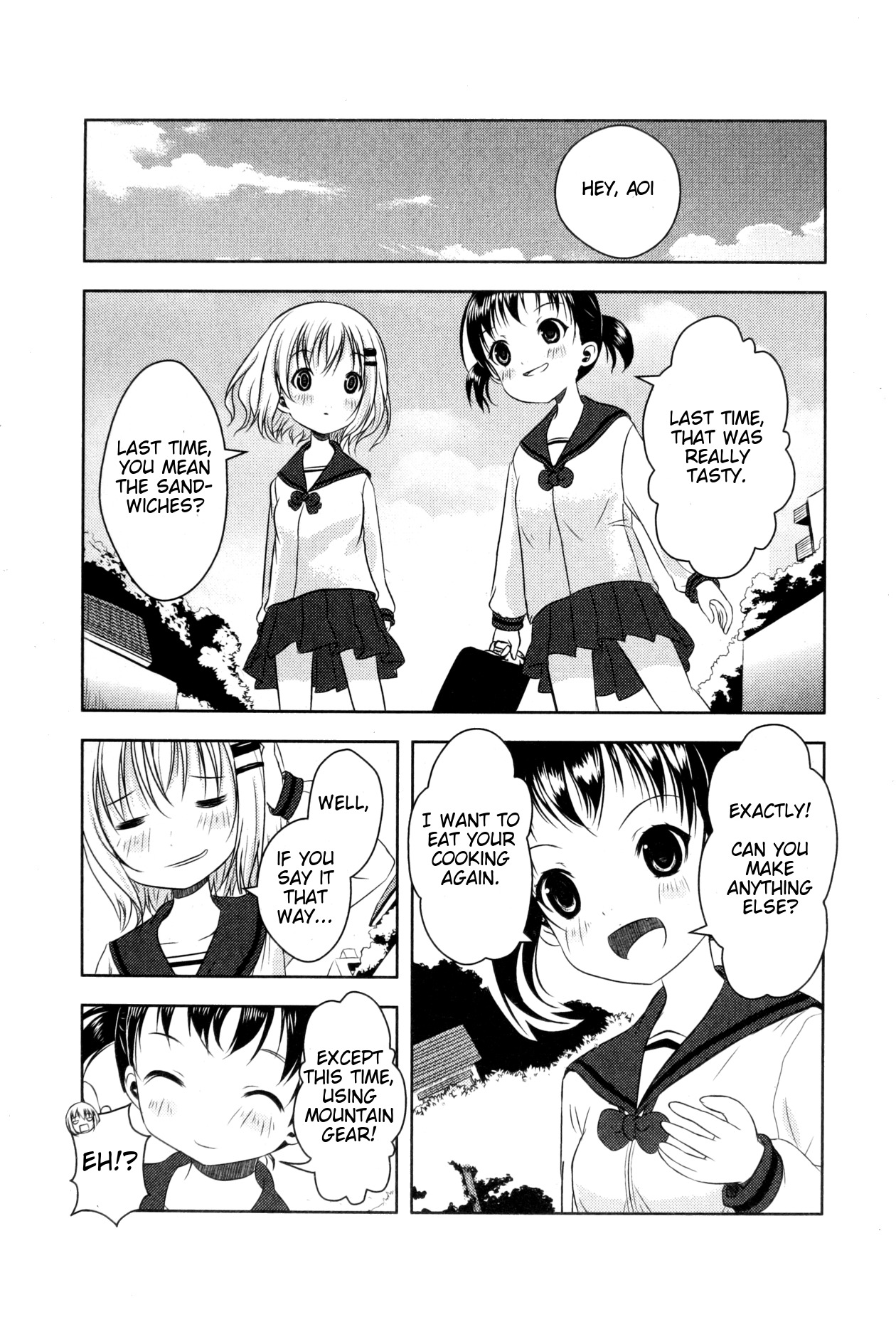 Yama No Susume Chapter 3 page 1 - Chapter 3: Showdown! Mountain Cooking!?