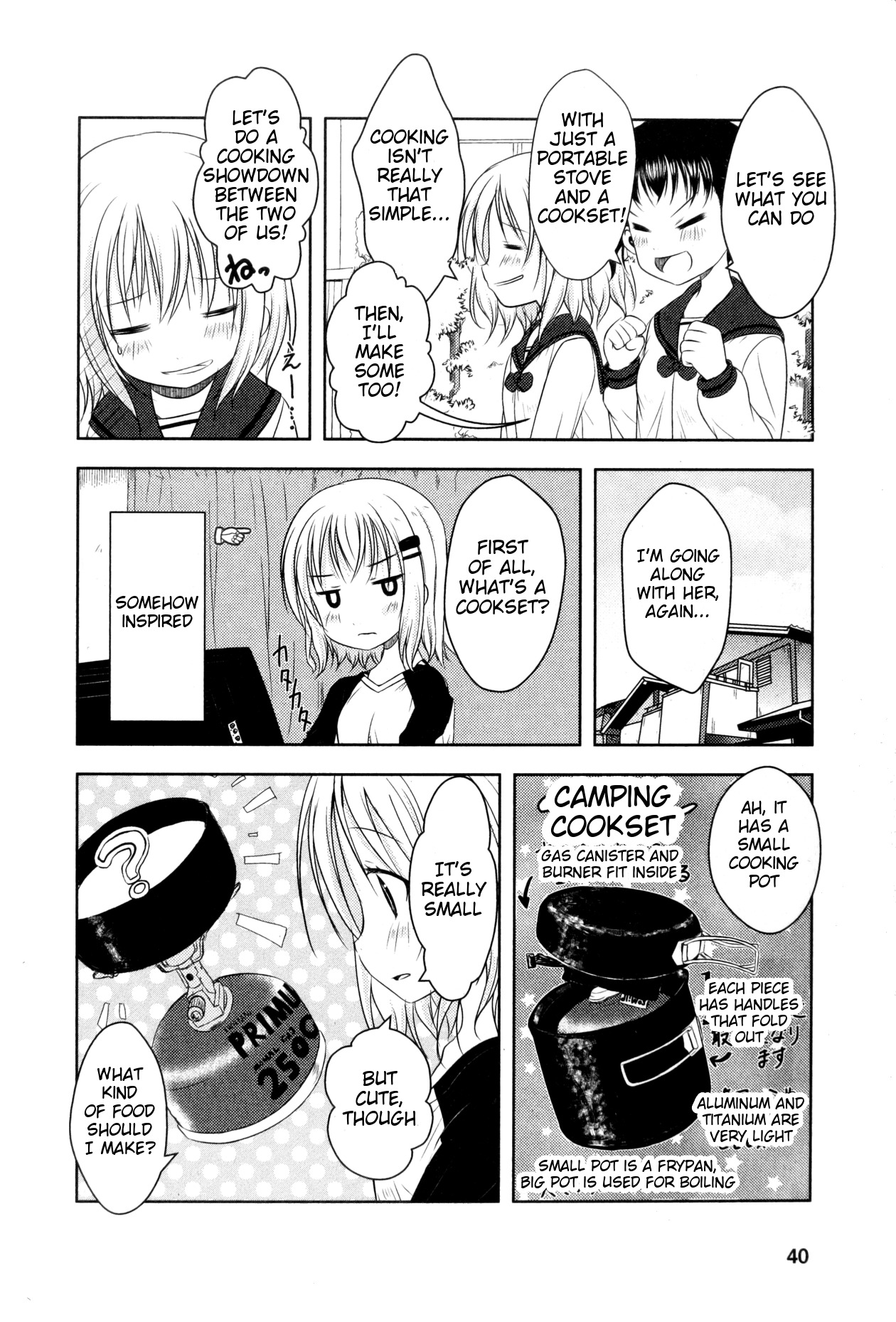 Yama No Susume Chapter 3 page 2 - Chapter 3: Showdown! Mountain Cooking!?