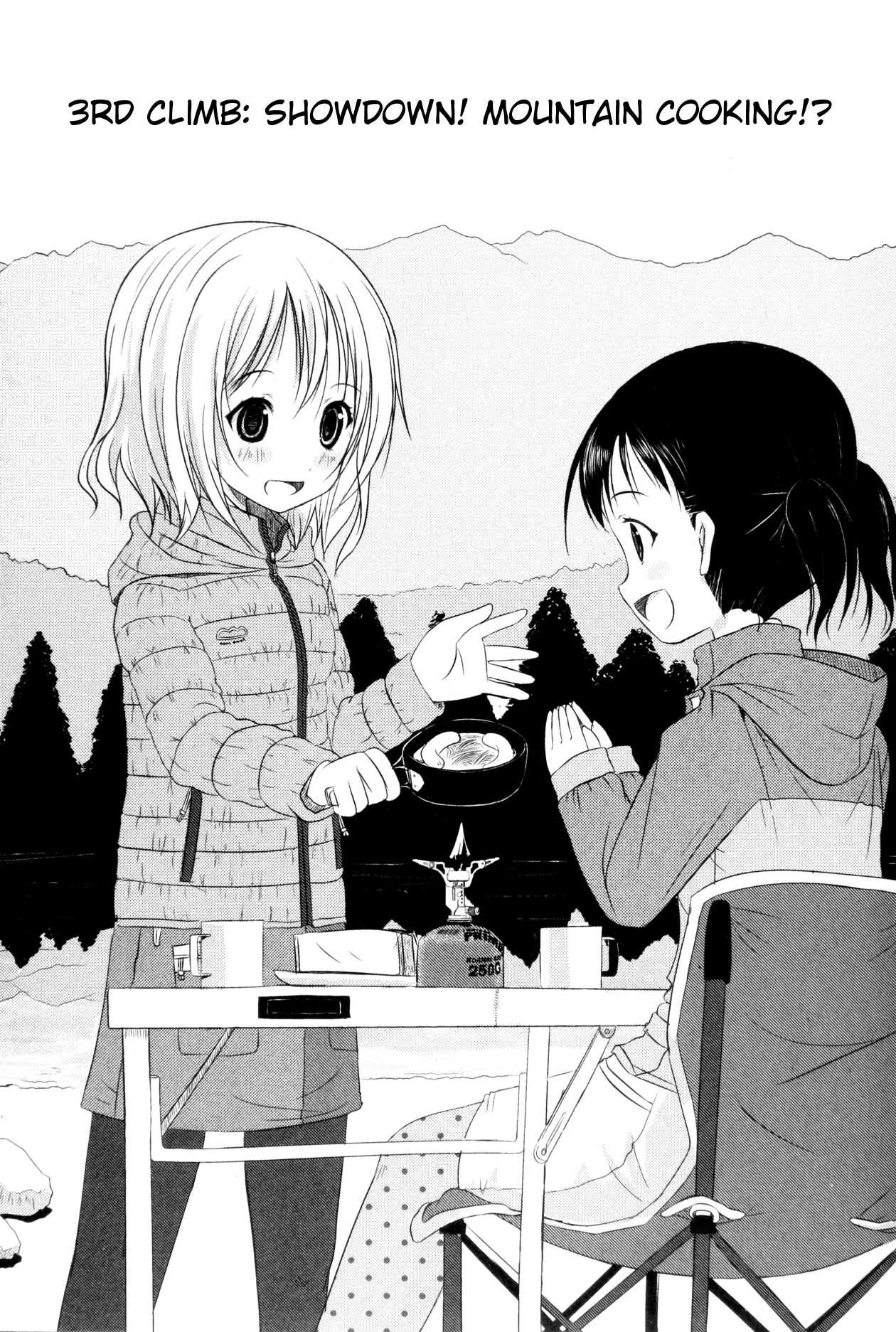 Yama No Susume Chapter 3 page 3 - Chapter 3: Showdown! Mountain Cooking!?