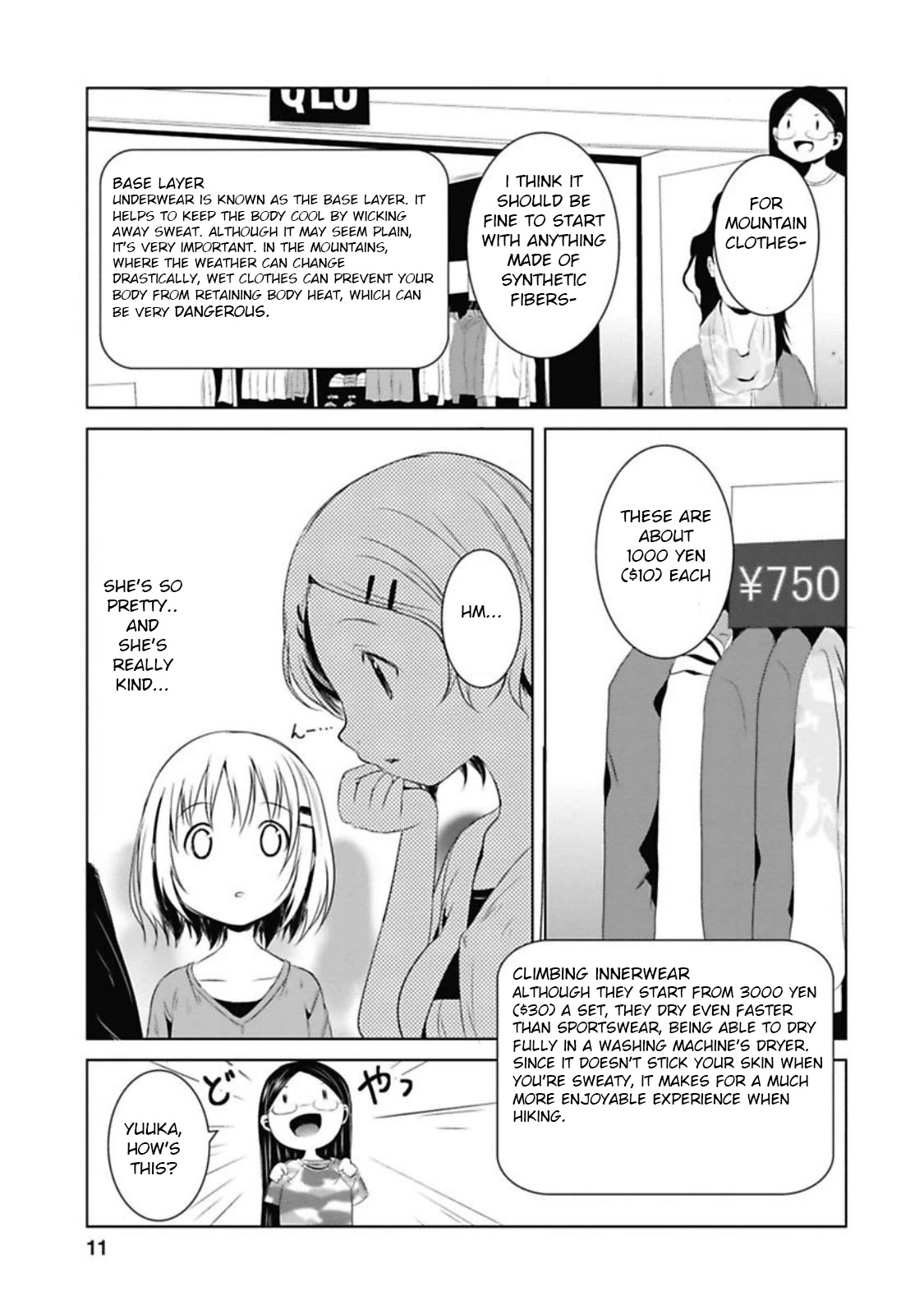 Yama No Susume Chapter 33 page 10 - Chapter 33: I Can't Use My Gym Clothes?