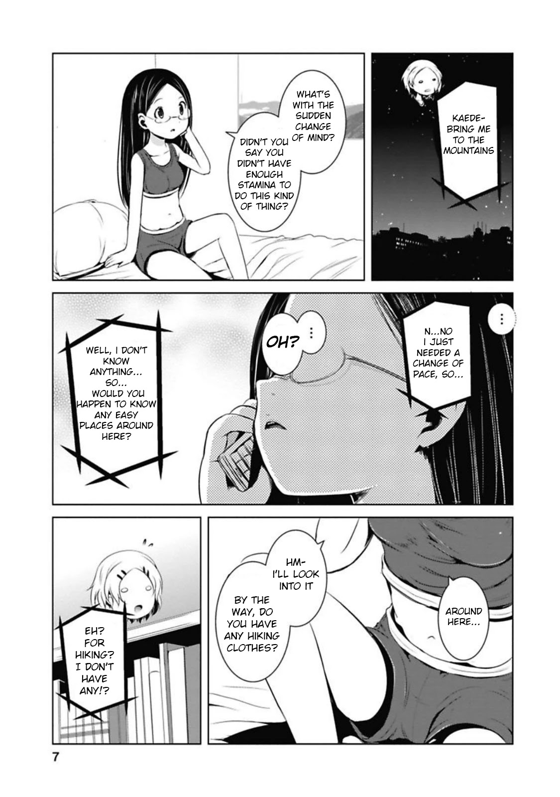 Yama No Susume Chapter 33 page 6 - Chapter 33: I Can't Use My Gym Clothes?