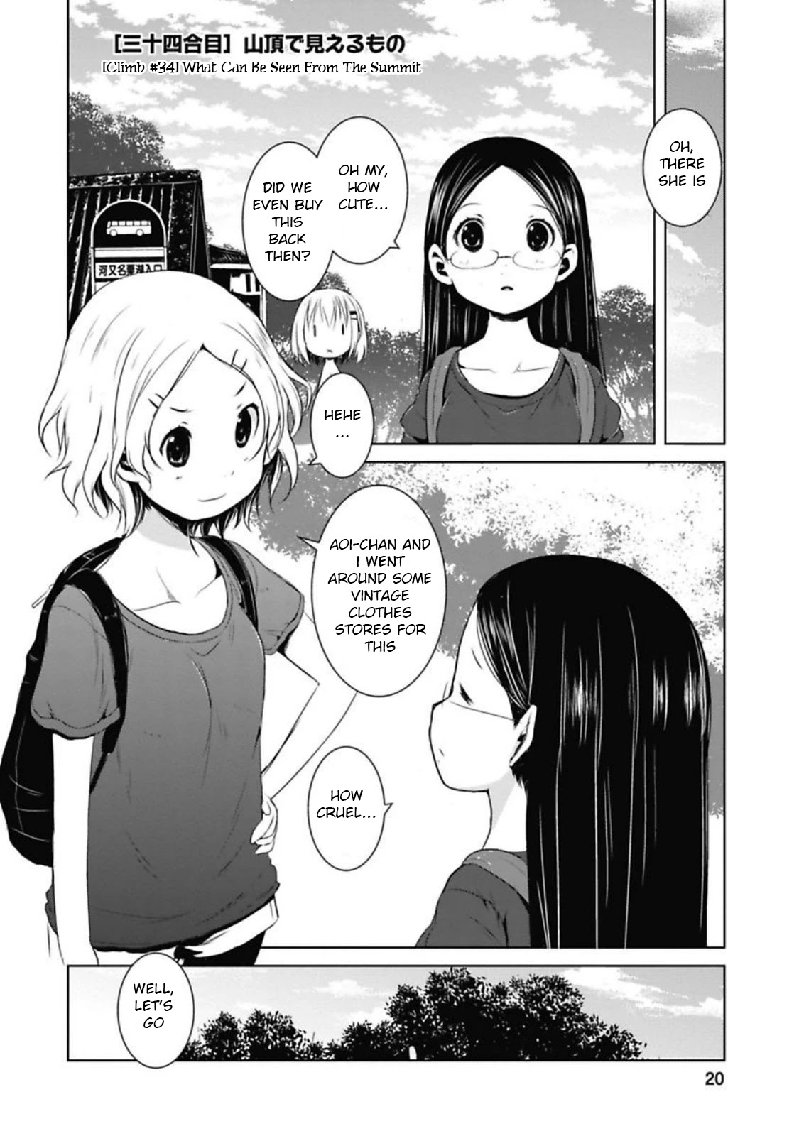 Yama No Susume Chapter 34 page 1 - Chapter 34: What Can Be Seen From The Summit