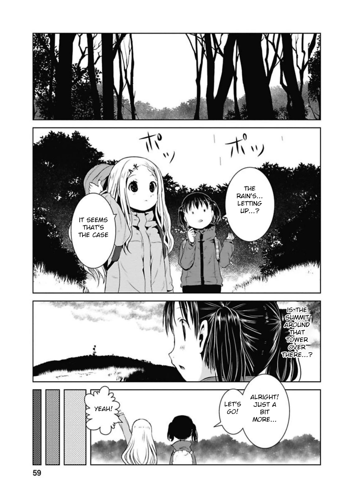 Yama No Susume Chapter 35 page 13 - Chapter 35: The Things Forgotten On A Rainy Day