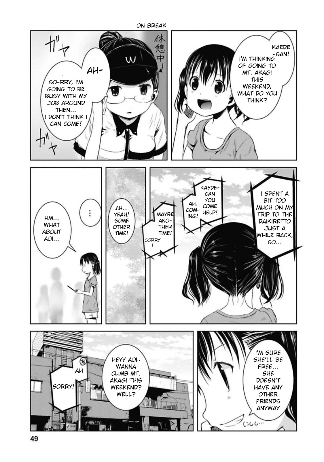 Yama No Susume Chapter 35 page 3 - Chapter 35: The Things Forgotten On A Rainy Day