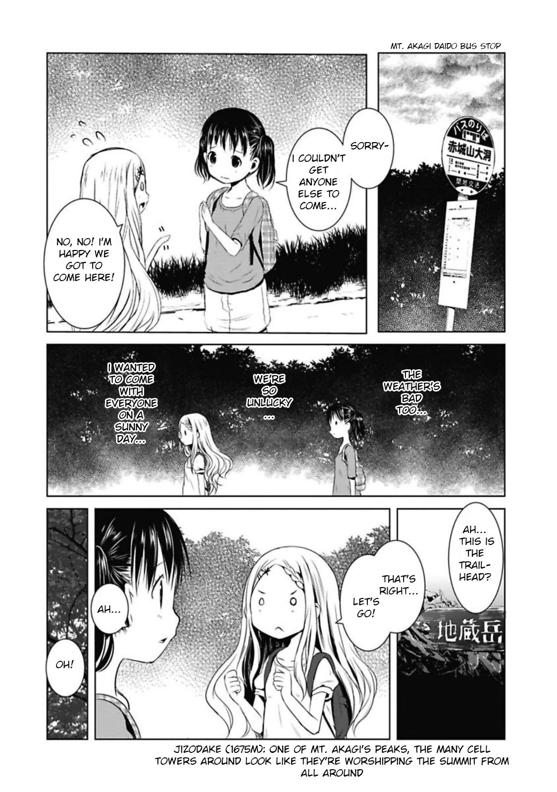 Yama No Susume Chapter 35 page 6 - Chapter 35: The Things Forgotten On A Rainy Day