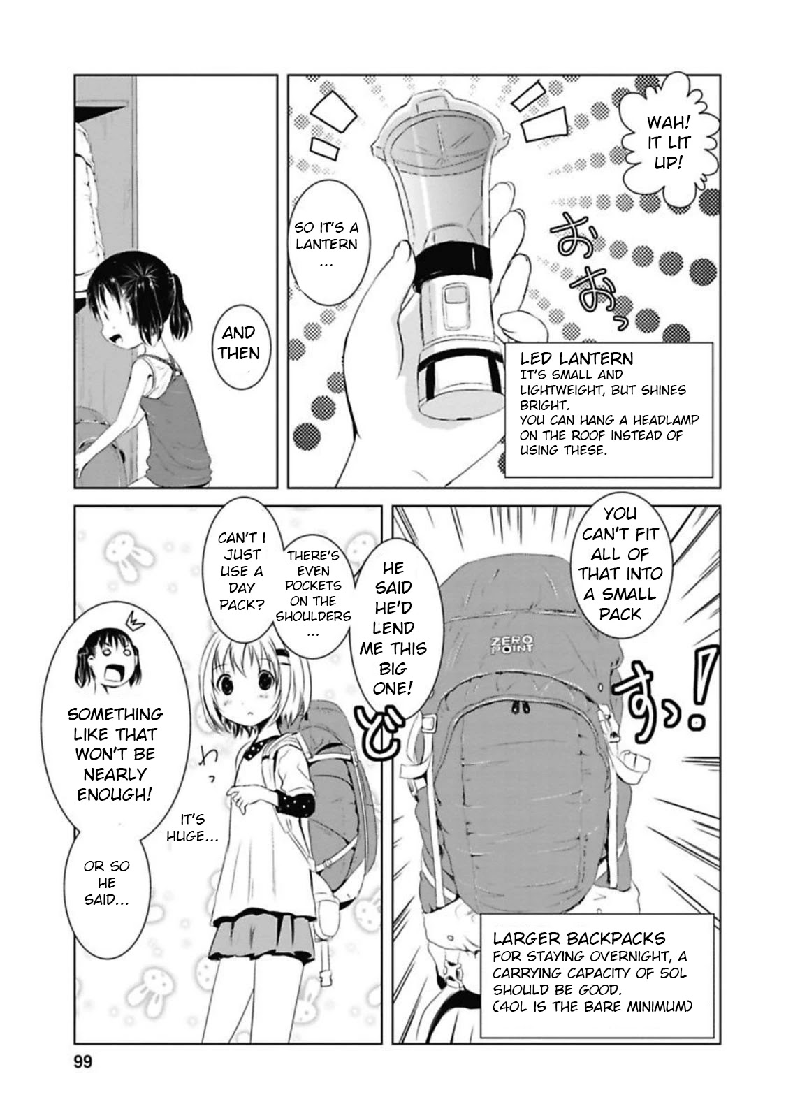 Yama No Susume Chapter 37 page 13 - Chapter 37: It's Hard Sleeping In Tents...