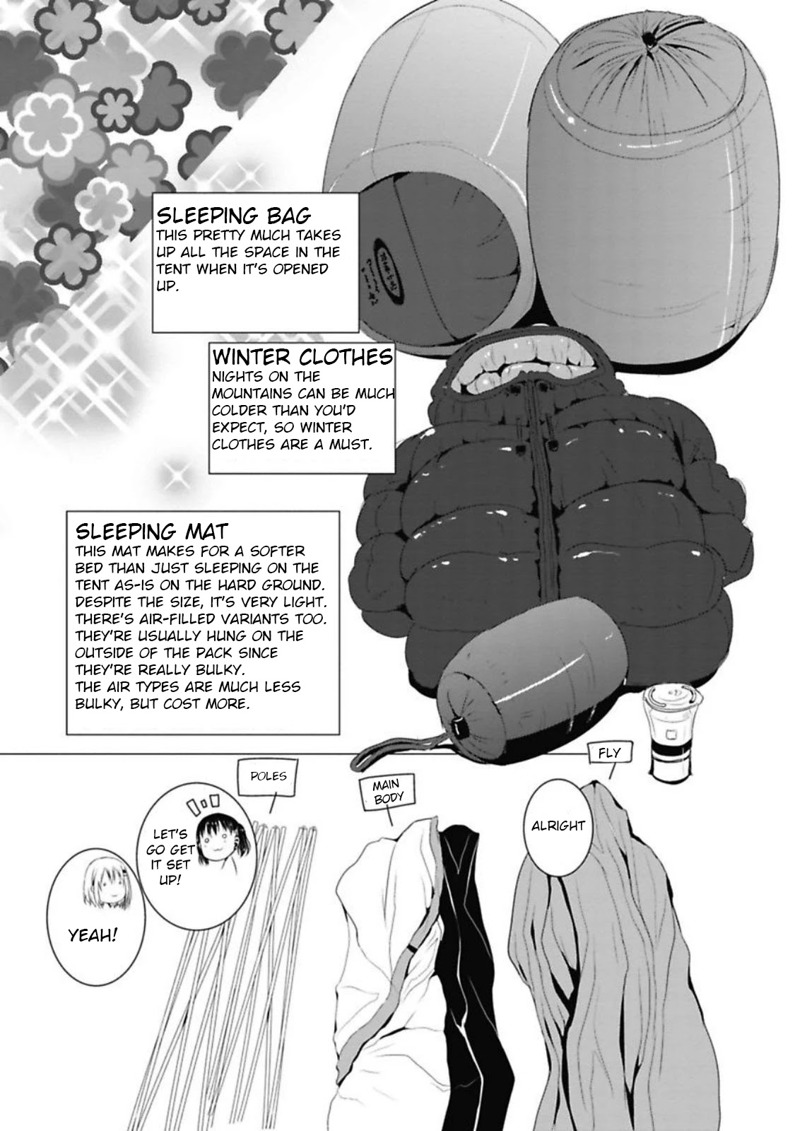 Yama No Susume Chapter 37 page 15 - Chapter 37: It's Hard Sleeping In Tents...