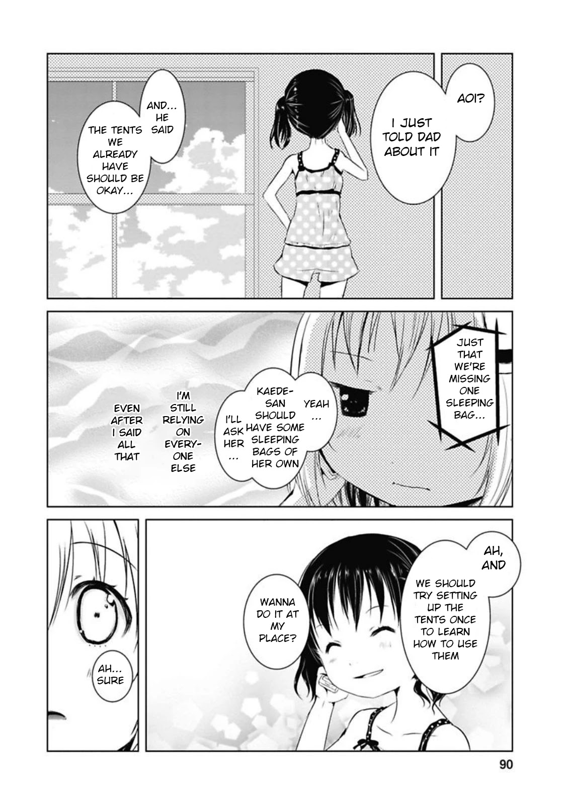 Yama No Susume Chapter 37 page 4 - Chapter 37: It's Hard Sleeping In Tents...