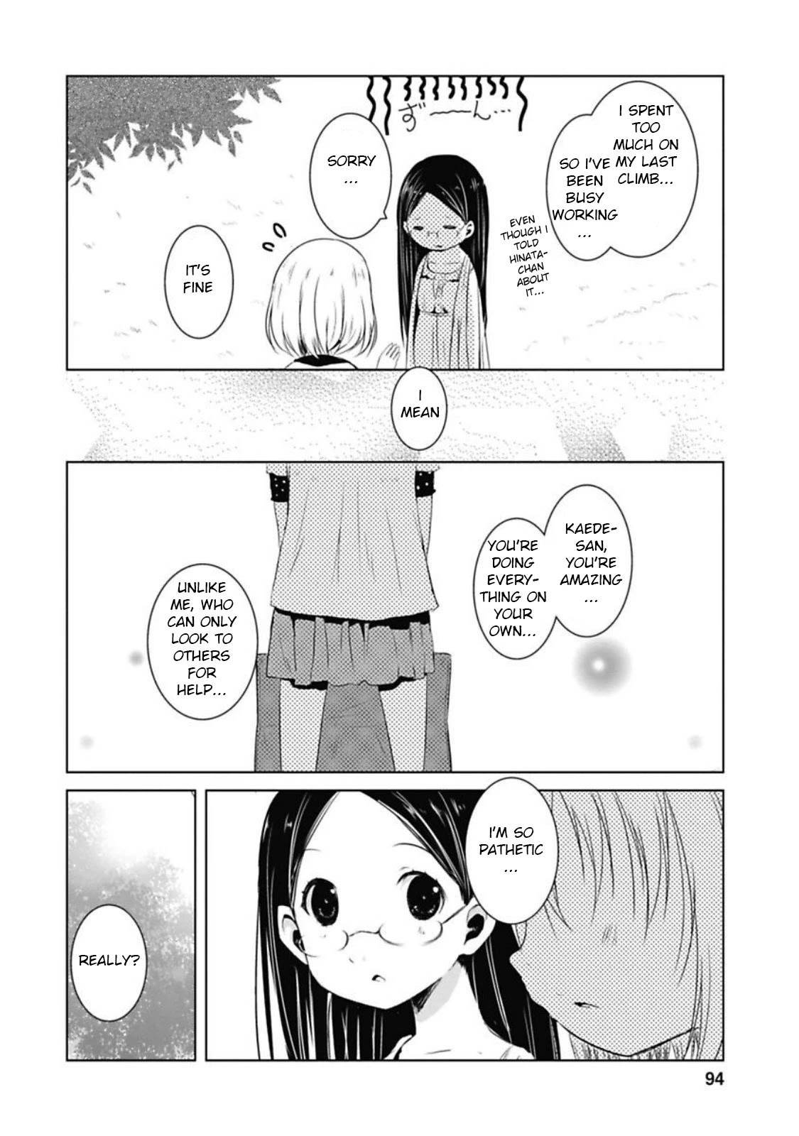 Yama No Susume Chapter 37 page 8 - Chapter 37: It's Hard Sleeping In Tents...