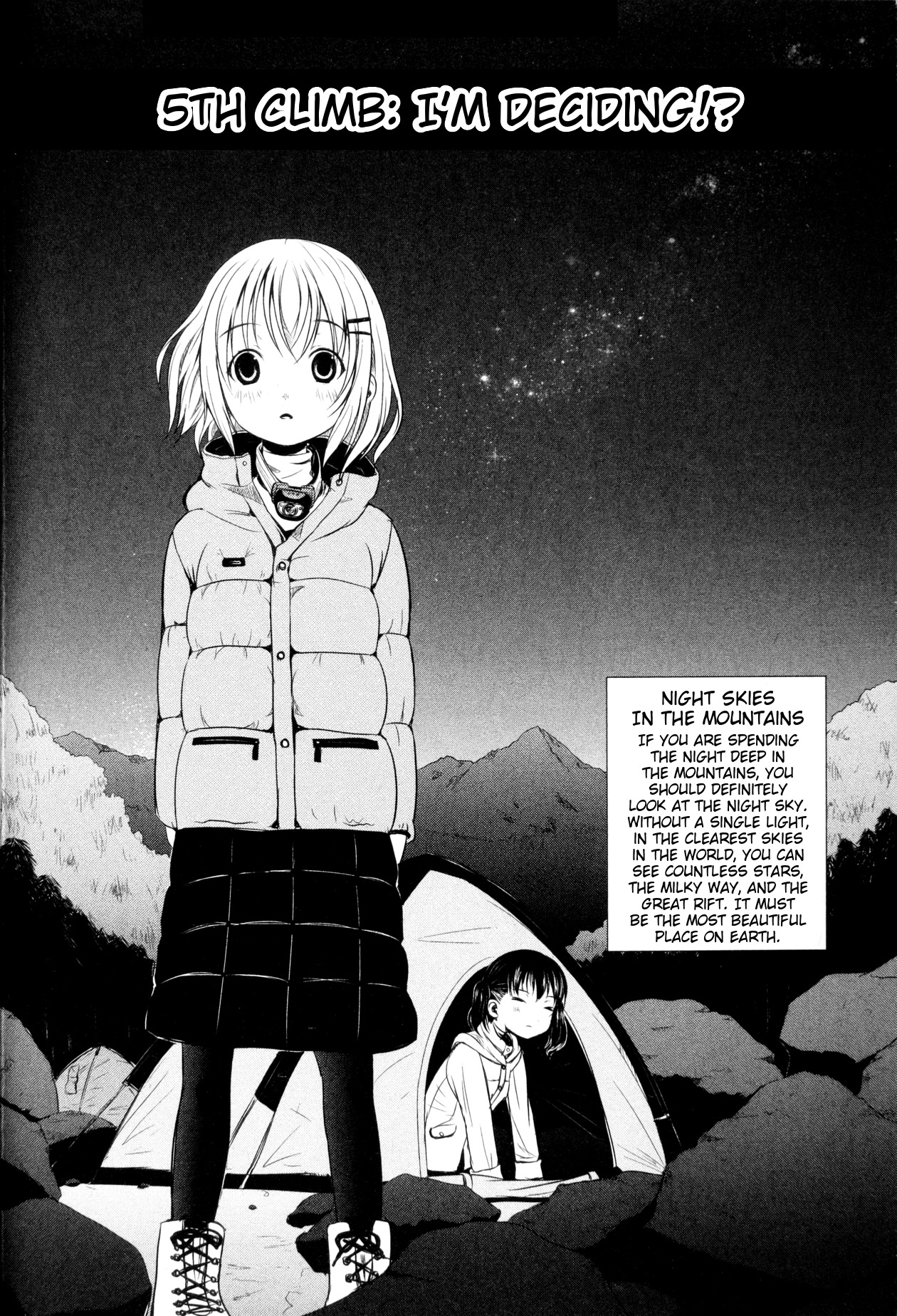 Yama No Susume Chapter 5 page 2 - Chapter 5: I'm Deciding!?