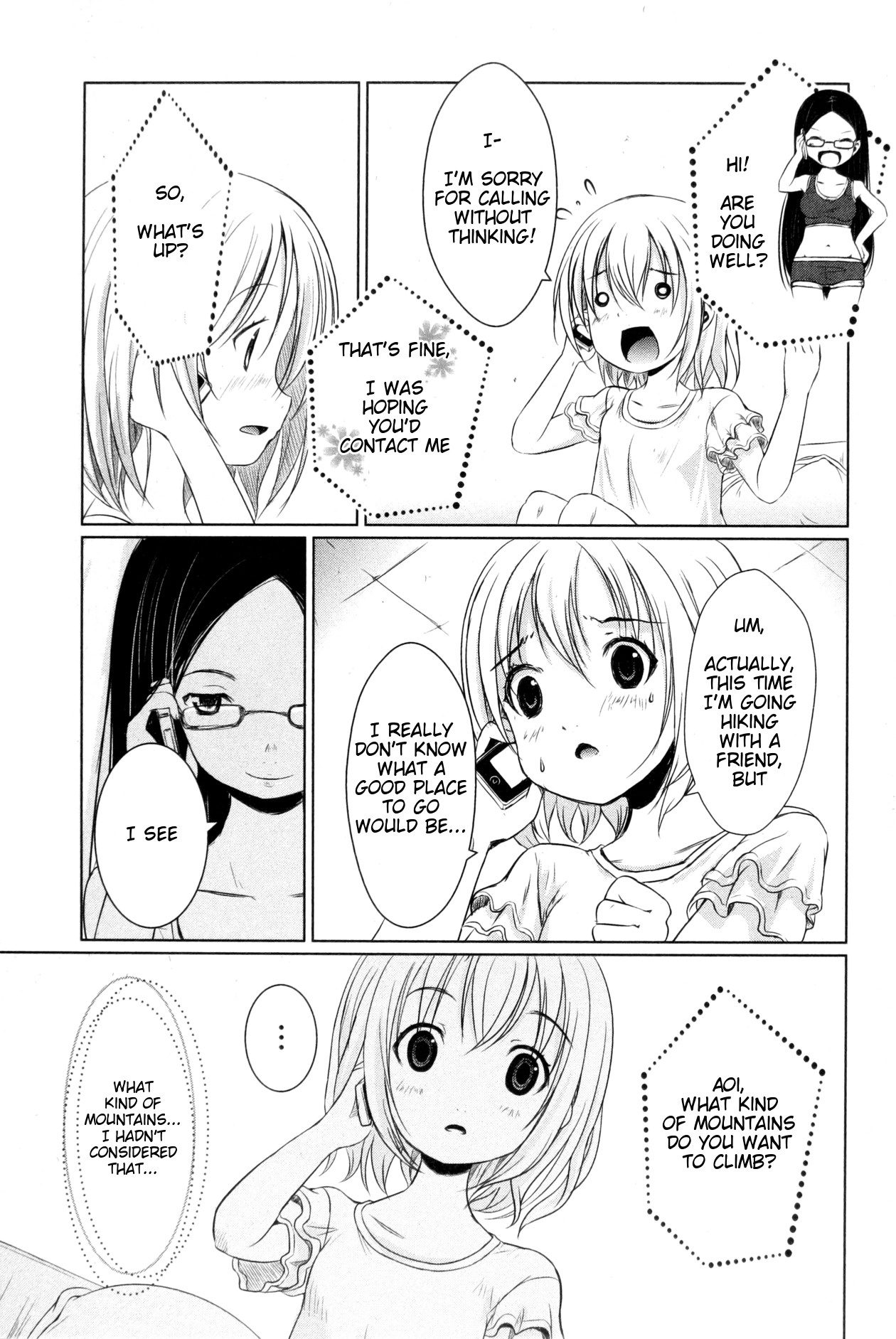 Yama No Susume Chapter 5 page 9 - Chapter 5: I'm Deciding!?