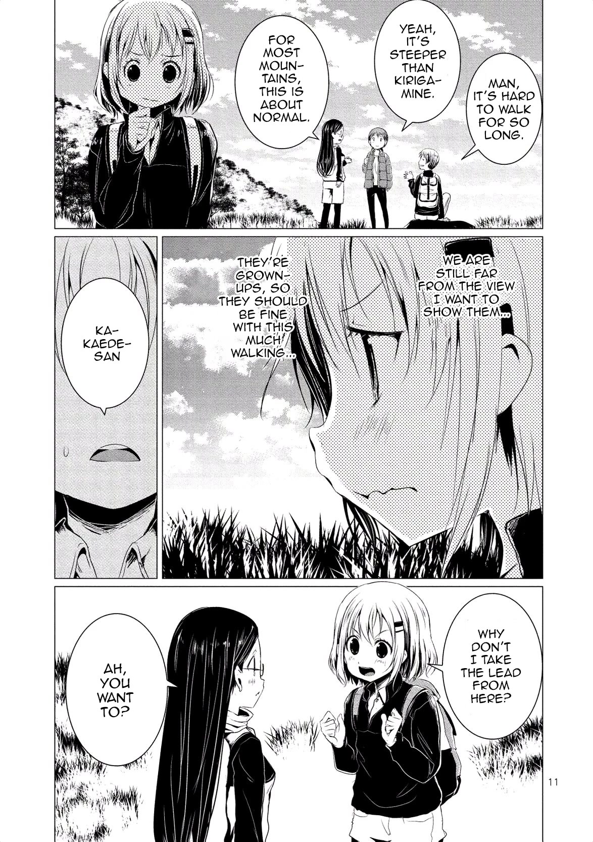 Yama No Susume Chapter 60 page 13 - Chapter 60: Becoming the leader on mount Ibuki?!