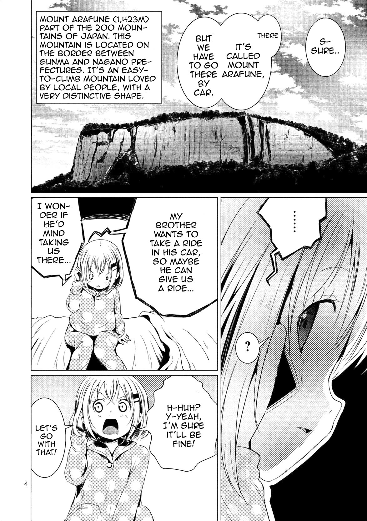 Yama No Susume Chapter 61 page 6 - Chapter 61: Honoka and Mount Arafune