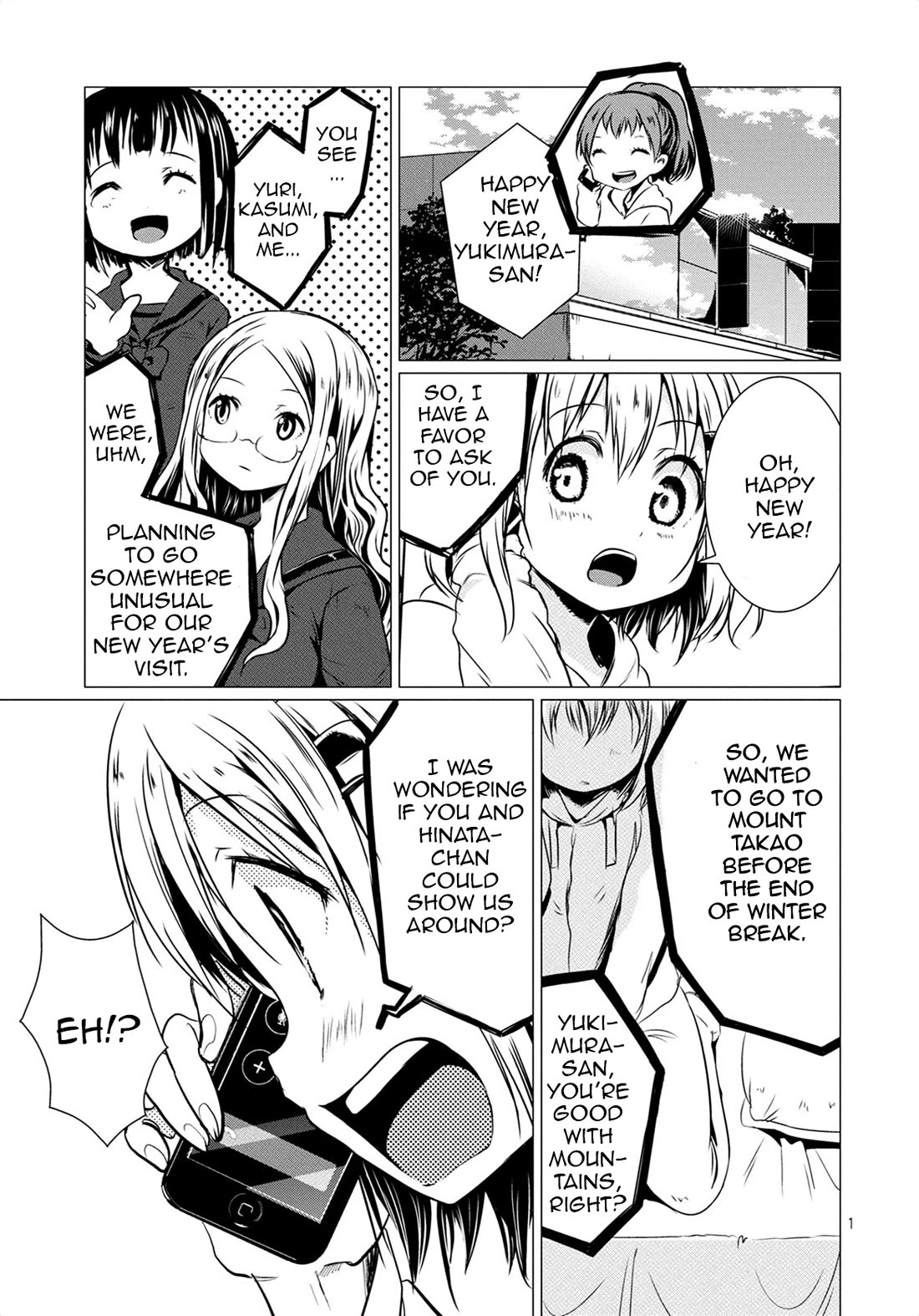 Yama No Susume Chapter 65 page 4 - Chapter 65: New Year's Shrine Visit With Classmates!?