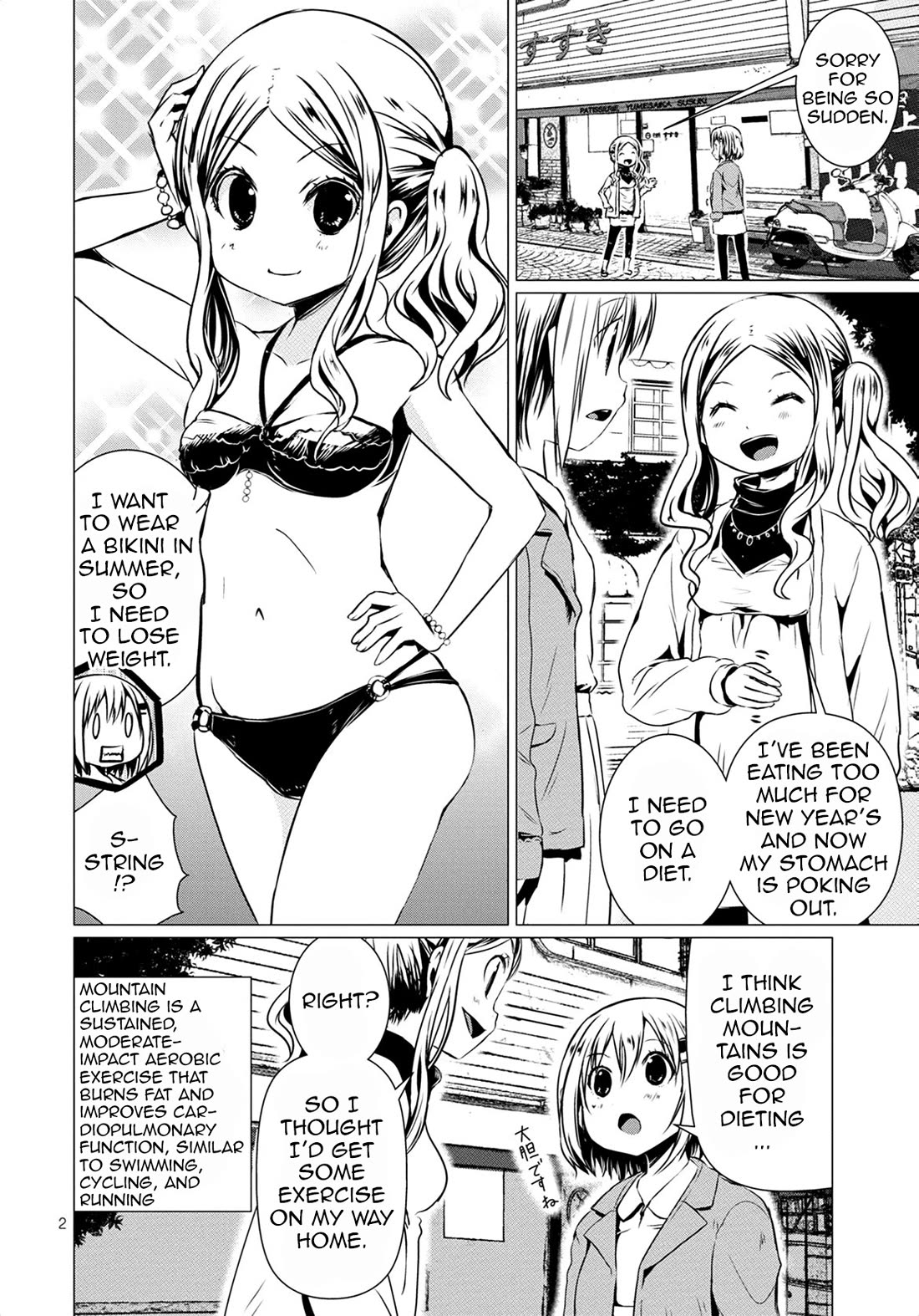 Yama No Susume Chapter 66 page 2 - Chapter 66: Dieting by Climbing Mountains!?