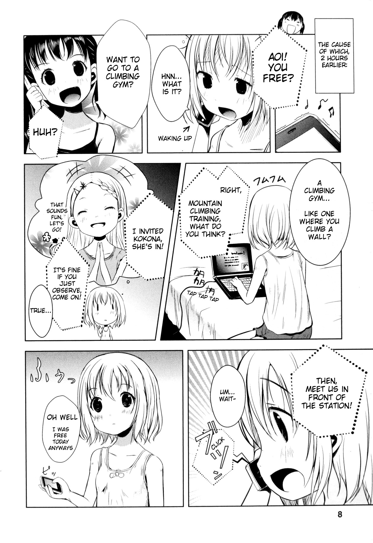Yama No Susume Chapter 9 page 4 - Chapter 9: Let's Climb a Wall!