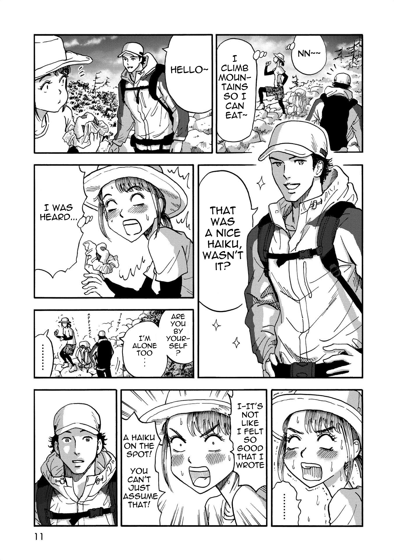 Yama to Shokuyoku to Watashi Chapter 1 page 9 - Chapter 1: Mountaintop Onigiri