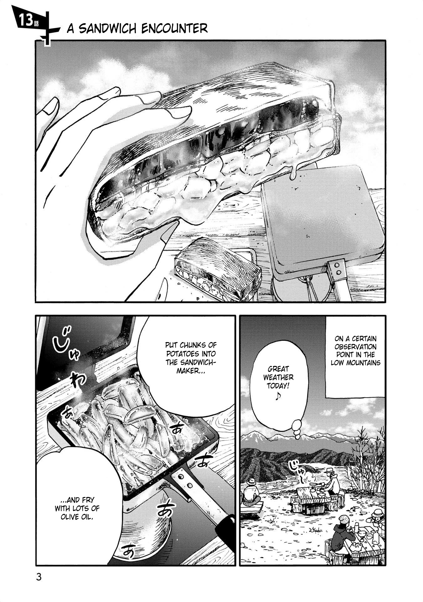 Yama to Shokuyoku to Watashi Chapter 13 page 1 - Chapter 13: A Sandwich Encounter